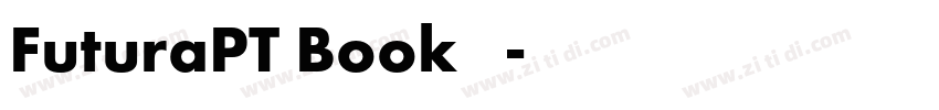 FuturaPT Book 常规字体转换
